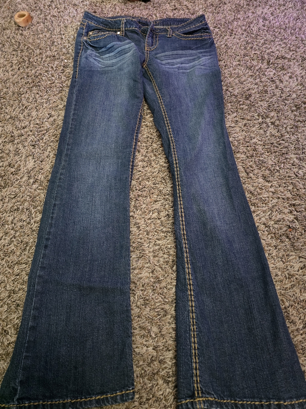 Blue Asphalt Women’s Dark Blue Wide Leg Jeans